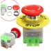 E-STOP SWITCH SELF LOCK MUSHROOM CAP EQUIPMENT BUTTON EMERGENCY STOP PUSH UNIT [78102]