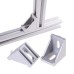 2020 Cast Aluminium V-Slot Extrusion L Shape Corner Right Angle Bracket [78302]