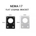 Nema 17 42mm Stepper Motor Mount Flat Bracket Plate Alloy for CNC 3D Printer[78323]